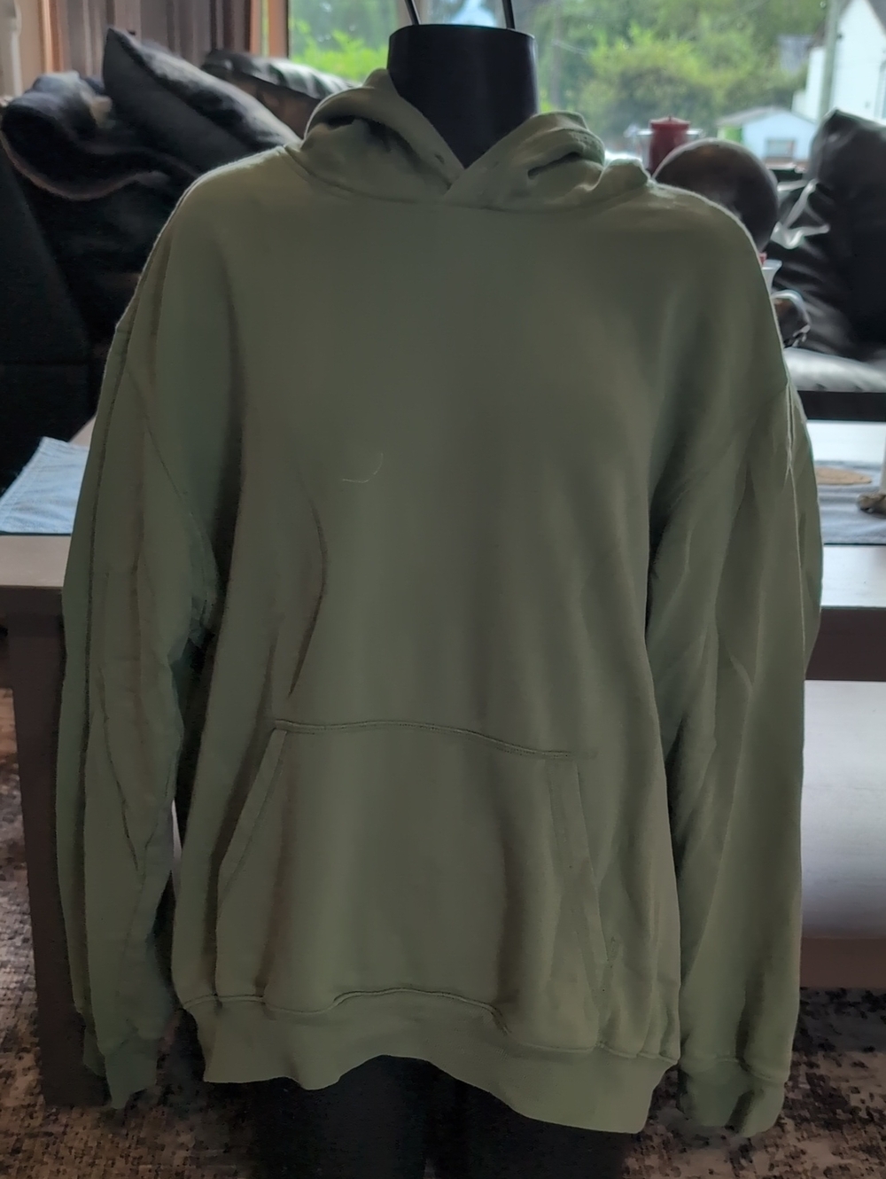 H & M Olive Green Hooded Sweatshirt